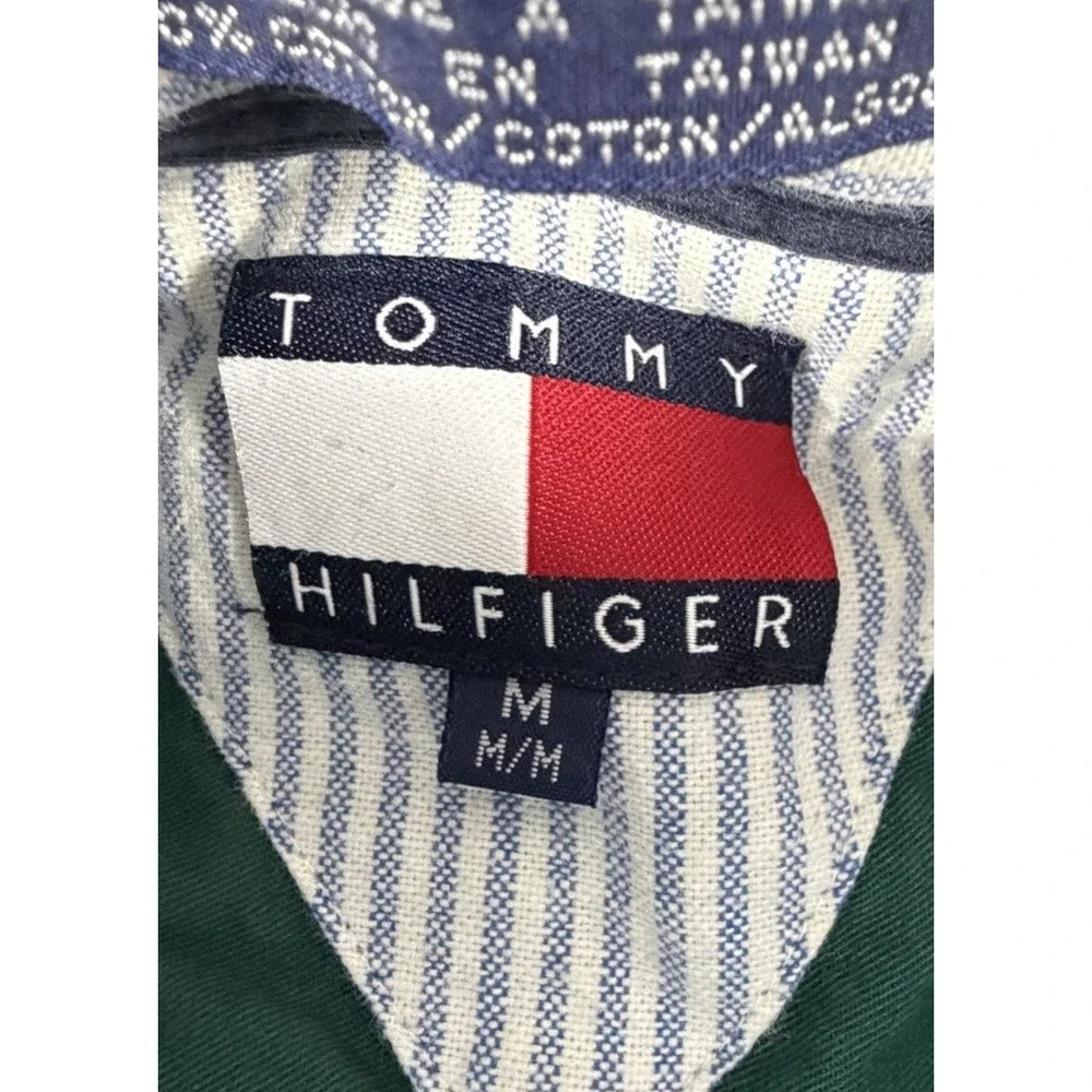 Tommy Hilfiger Shirt Men's Green Size M Long Sleeve Button Down Front Pocket - Picture 3 of 7
